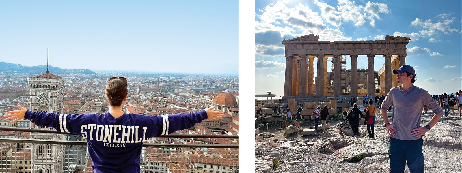 Stonehill students studying abroad